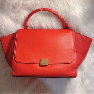 Sold💕 Celine Micro Trapeze Calfskin in Red